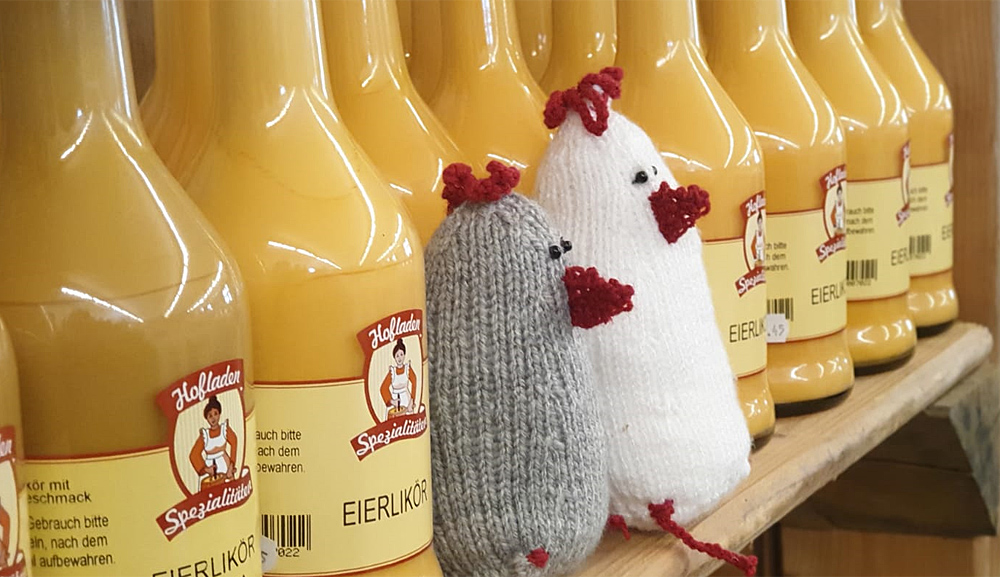 Eierlikör im Hofladen